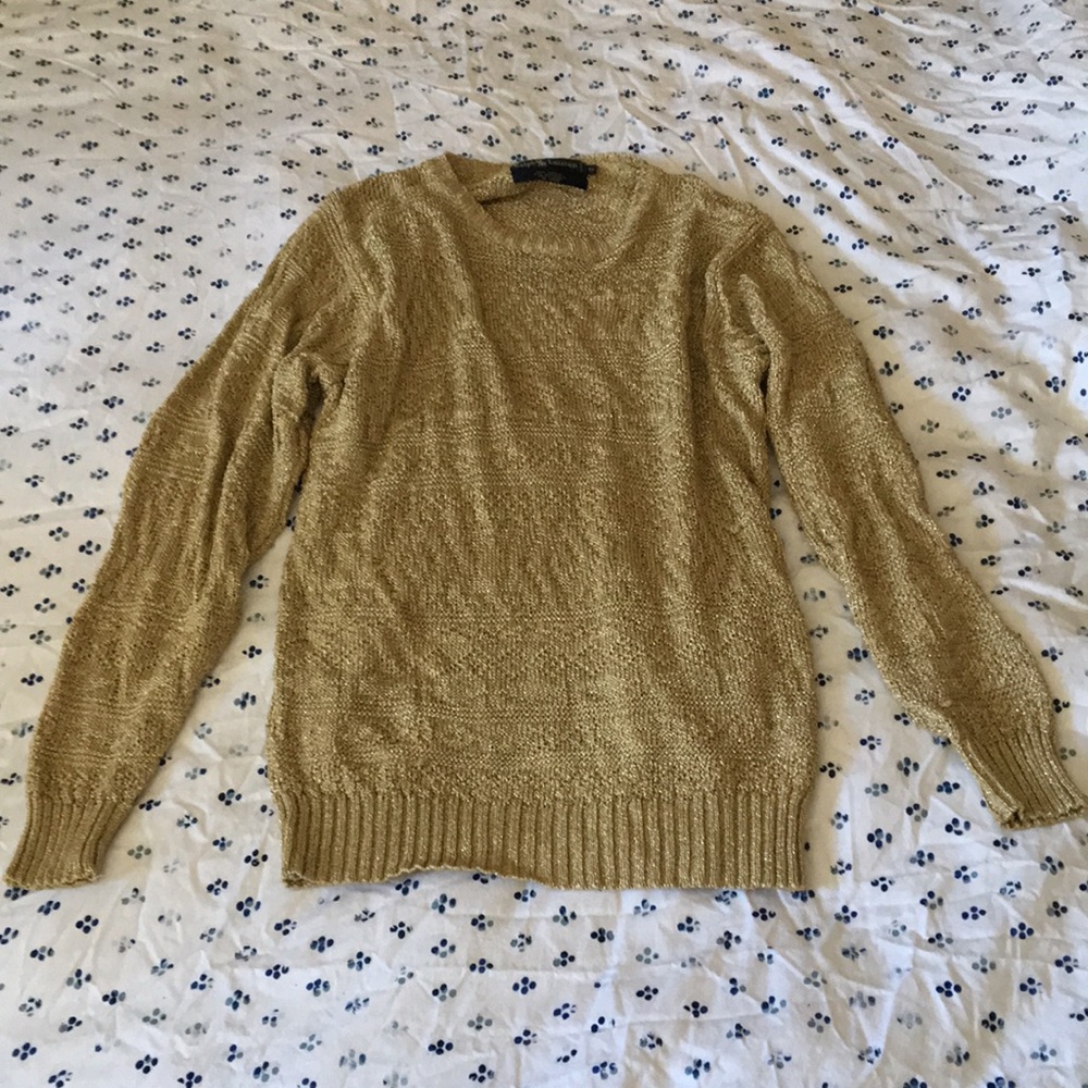 Vintage Ralph Lauren metallic gold sweater - Small